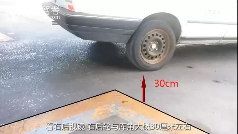 倒车入库又压线？教你三步修正，稳稳入库！