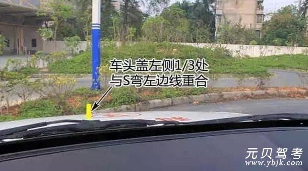 S型路曲线行驶技巧,左一圈右一圈过了