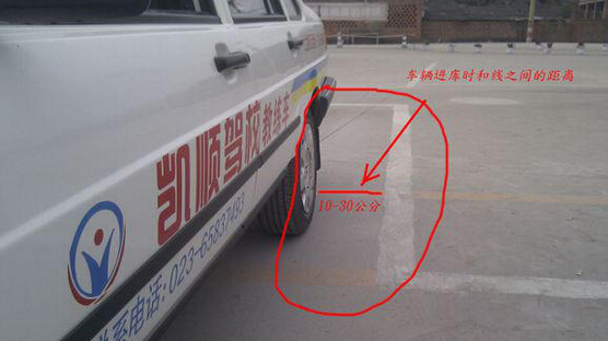 驾考科目二倒车入库调整方向技巧