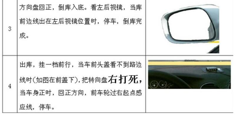 倒车入库丨后视镜点位分步解析