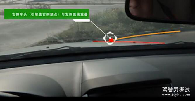 曲线行驶怎么看点打方向