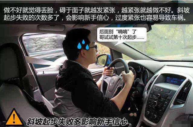 坡道起步的技巧 第1张-库车驾校排名-报名电话-价格表-考驾照流程-科目考试技巧