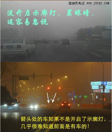 雨雾天灯光如何使用