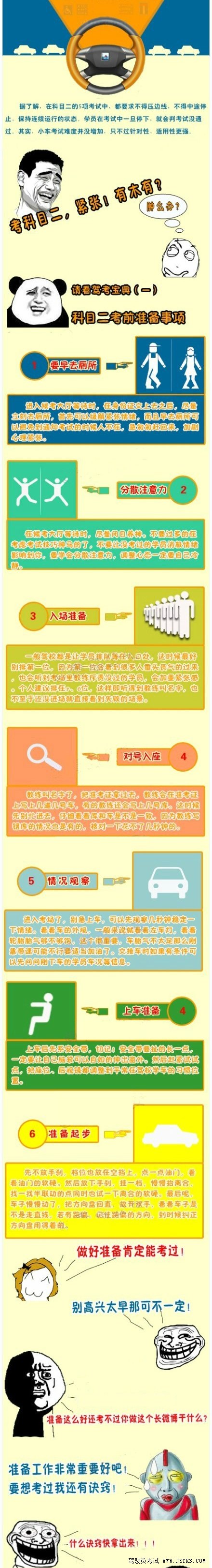 科目二考试注意事项及技巧