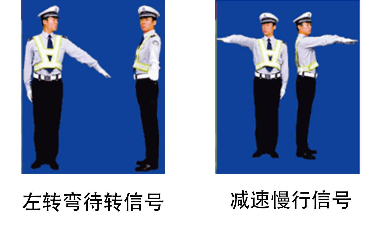 科目一交警手势图解