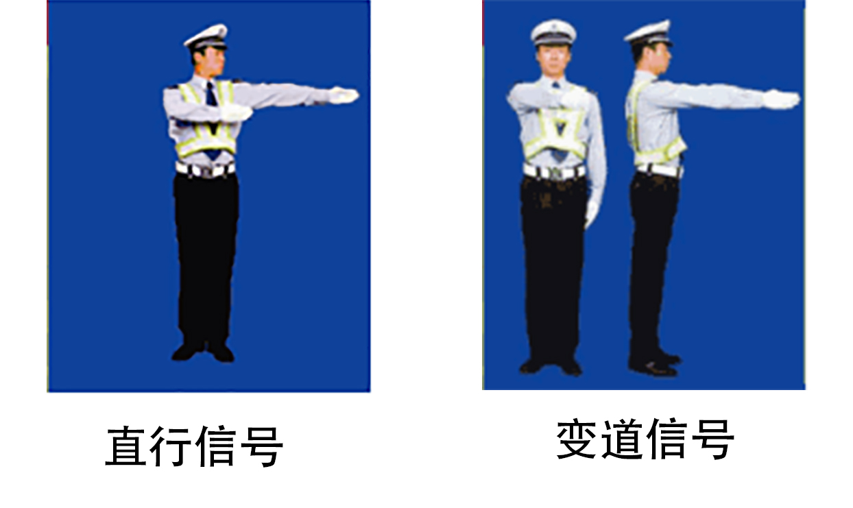 科目一交警手势图解