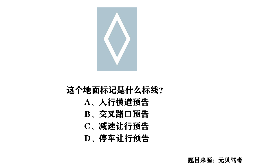 科目一科目四最容易混淆的标线题
