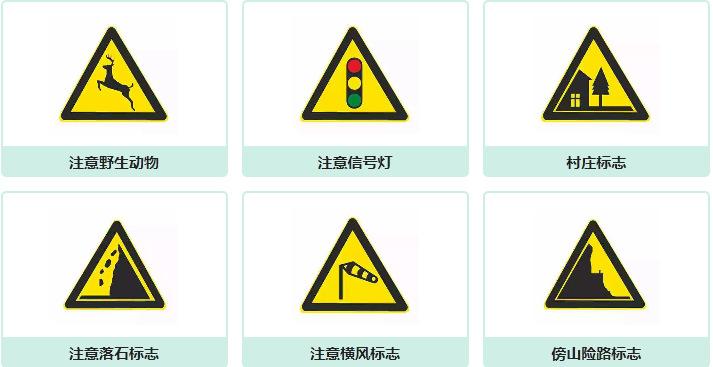 科一科四交通标志大全