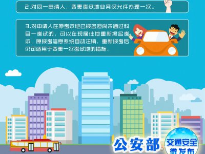 小型汽车驾驶证异地分科目考试