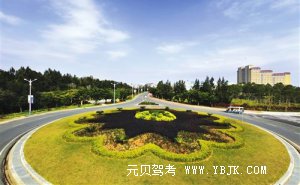 科目四进出环岛如何使用灯光