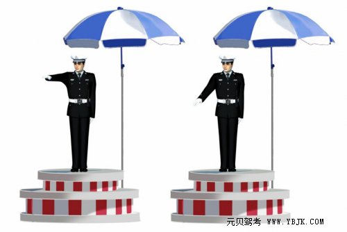 科目一丨3道易混淆交警手势题解析
