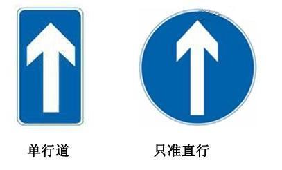 科目一最易混淆的7类交通标志 第2张-库车驾校排名-报名电话-价格表-考驾照流程-科目考试技巧
