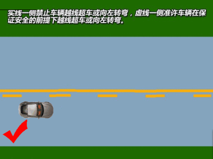 科目一交规中的这些标线