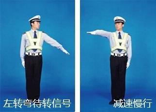 这里有一本交通手势图解