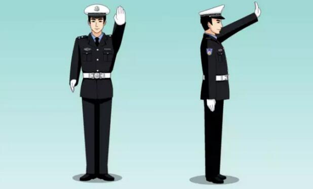 2019最新交警手势高清大图