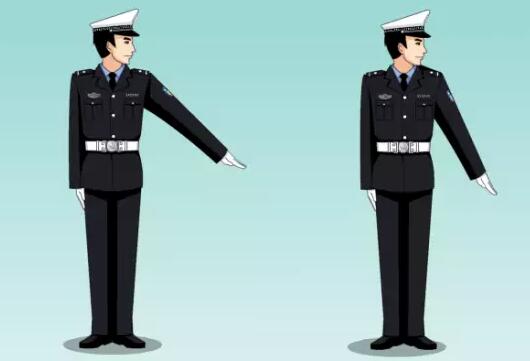 2019最新交警手势高清大图