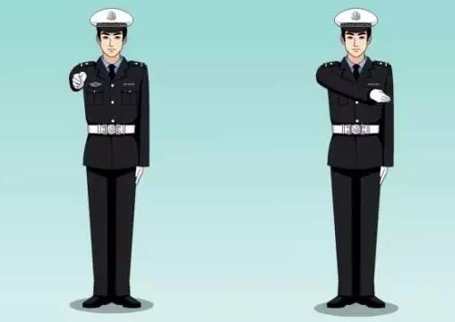 2019最新交警手势高清大图