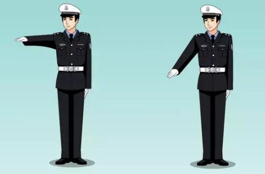 2019最新交警手势高清大图