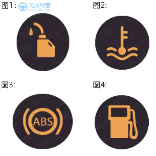 科目一指示灯类易错题总结