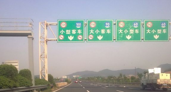 高速公路特殊车速选择