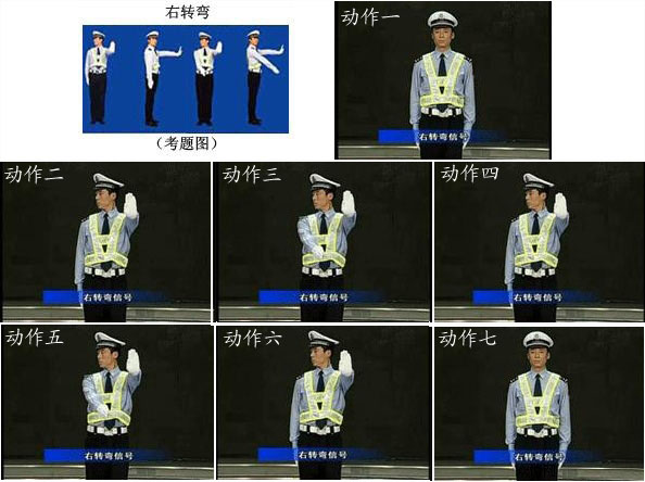 驾校理论考试之交警手势图解