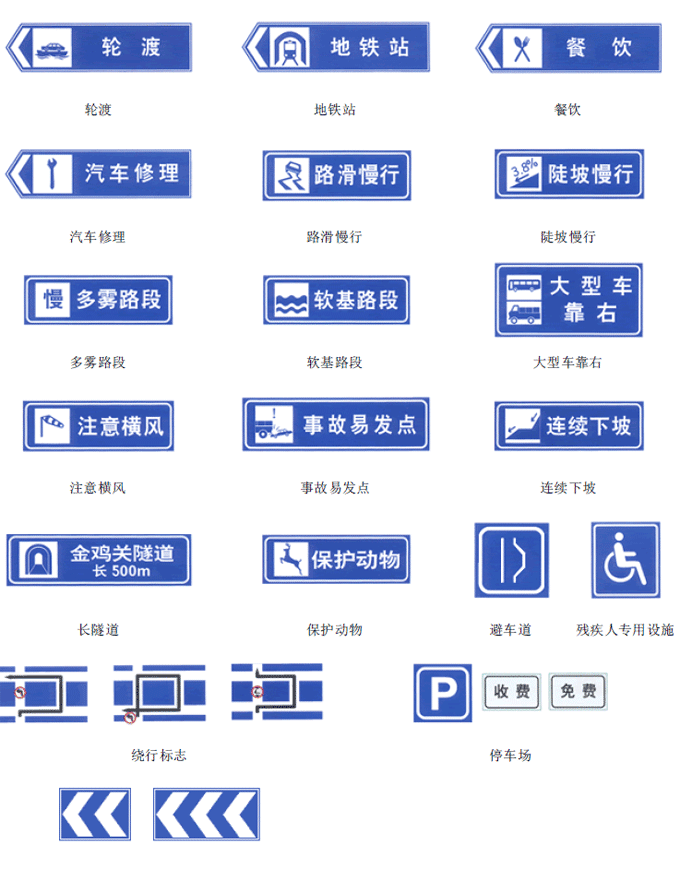 交通标志大全