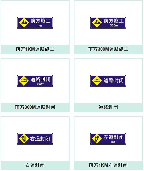 道路施工安全标志