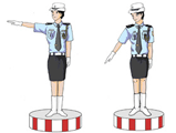 直行、转弯、停止、停车