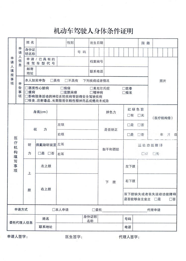 考驾照要体检吗？需要体检哪些项目