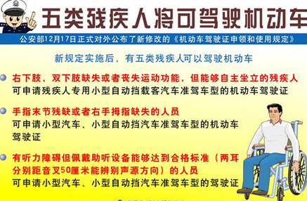 新规残疾人考驾照条件