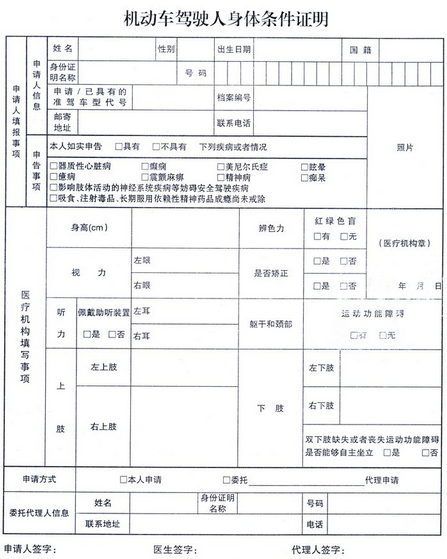 2019驾照考试体检流程