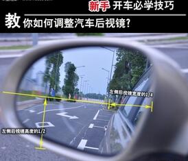 怎么正确调整后视镜