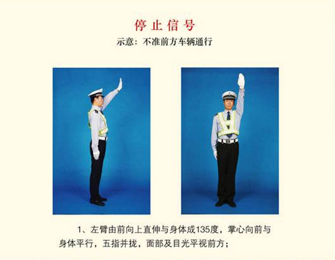 2019最新交警手势图解大全