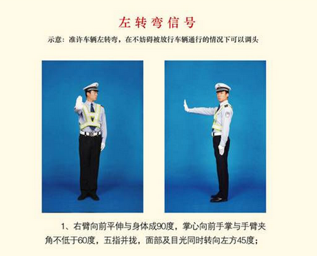 2019最新交警手势图解大全