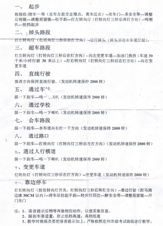 科目三考试合格标准详解版