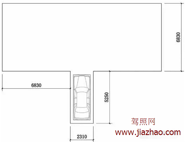 桑塔纳倒车入库技巧图解