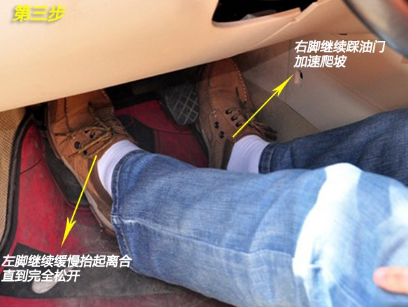 新手学车坡道起步技巧图解
