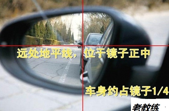 科目二上车前后视镜怎么调