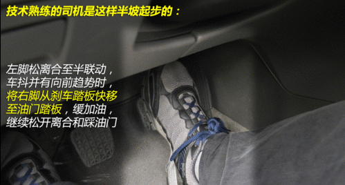 自动挡怎样半坡起步