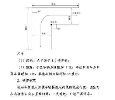 科目二直角转弯满分技巧详解