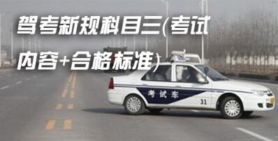 科目三考试最全内容及合格标准