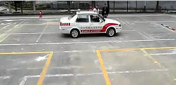 科目二考试倒库不入解决办法