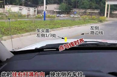侧方位停车一次过技巧图解