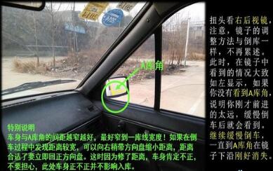 2019科目二侧方位停车技巧图解