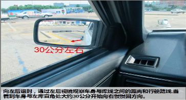 科目二考试左倒车入库技巧图解