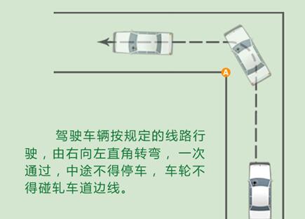 科目二直角转弯图解技巧