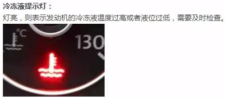 考试车内提示灯详解