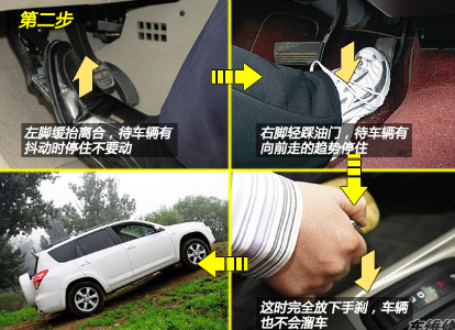 新手半坡起步技巧图解