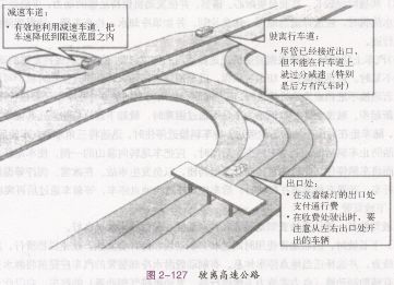车辆驶离高速公路时的驾驶要点