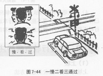 安全通过铁道路口